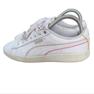 PUMA Women’s Vikky V2 White Sneakers Shoes, Size 7 – Casual Athletic SoftFoam